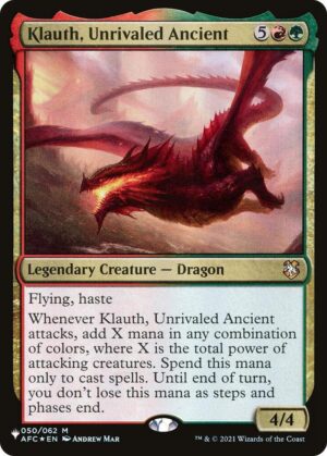 Klauth, Unrivaled Ancient - 050/062: The List Reprints