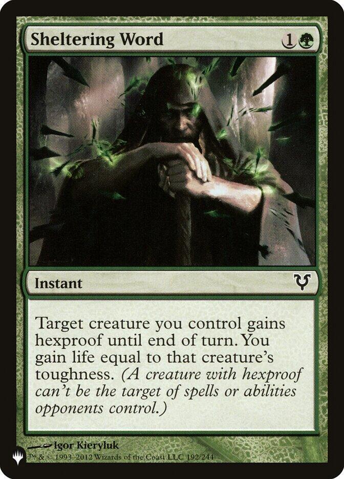 Sheltering Word - 192/244: The List Reprints