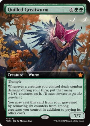 Quilled Greatwurm (Extended Art) - 473: Foundations