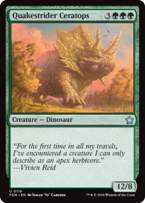 Quakestrider Ceratops - 110: Foundations
