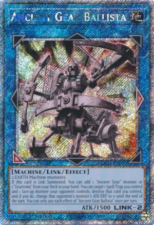 Ancient Gear Ballista (Platinum Secret Rare) - RA03-EN046: Quarter Century Bonanza