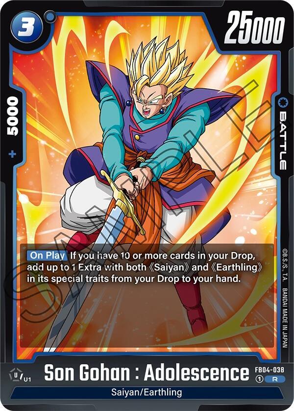 Son Gohan : Adolescence - FB04-038 - FB04-038: Ultra Limit