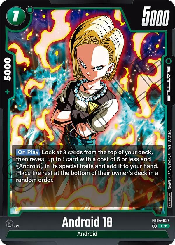 Android 18 (Tournament Pack 05) - FB04-057: Tournament and Championship Promos