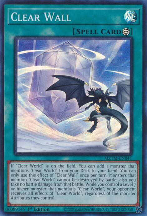 Clear Wall - MZTM-EN041: Maze of the Master