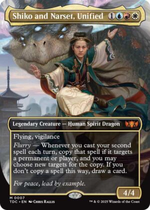 Shiko and Narset, Unified (Borderless) - 7: Commander: Tarkir: Dragonstorm