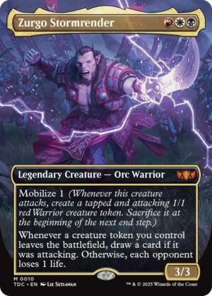 Zurgo Stormrender (Borderless) - 10: Commander: Tarkir: Dragonstorm
