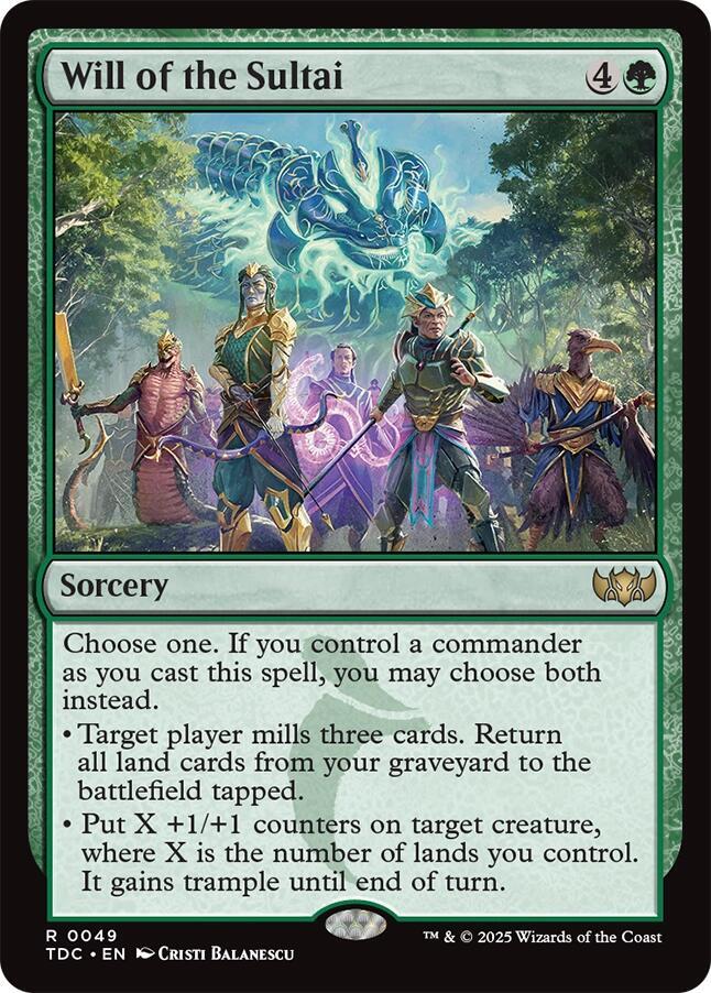 Will of the Sultai - 49: Commander: Tarkir: Dragonstorm