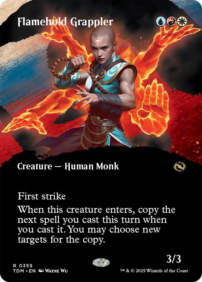 Flamehold Grappler (Borderless) - 359: Tarkir: Dragonstorm