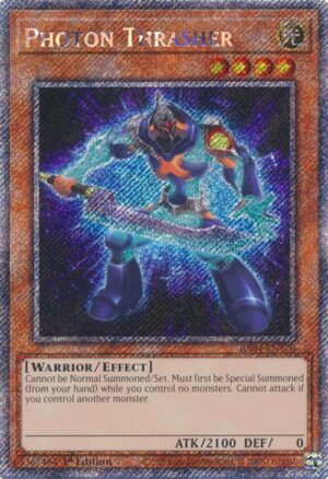 Photon Thrasher (Platinum Secret Rare) - RA04-EN170: Quarter Century Stampede