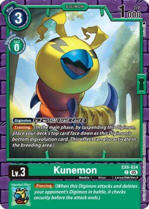 Kunemon - EX9-034 C: Versus Monsters