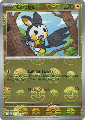 Emolga (Poke Ball Pattern) - 029/086: SV: Black Bolt