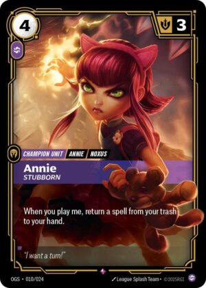 Annie - Stubborn - 010/024: Origins: Proving Grounds