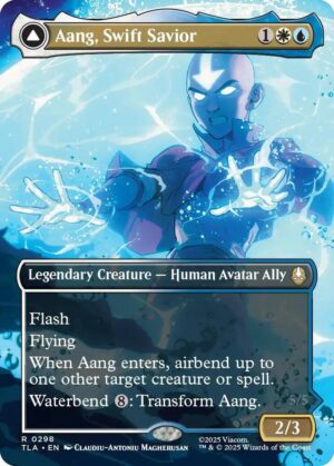 Aang, Swift Savior (0298) (Borderless) - 298: Avatar: The Last Airbender