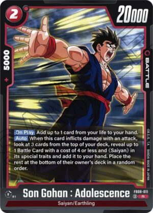 Son Gohan : Adolescence - FB08-011 - FB08-011: Saiyan's Pride