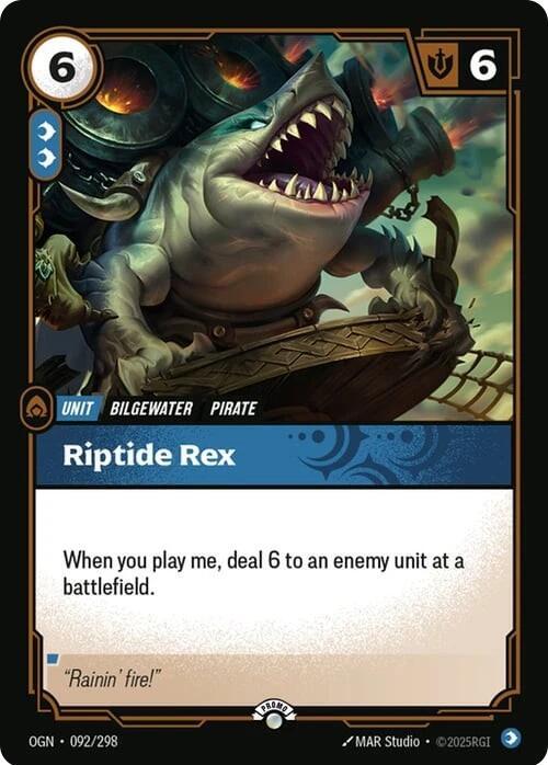 Riptide Rex - 092/298: Riftbound Organized Play Promotional Cards