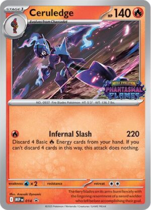 Ceruledge (Prerelease) - 014: ME: Mega Evolution Promo