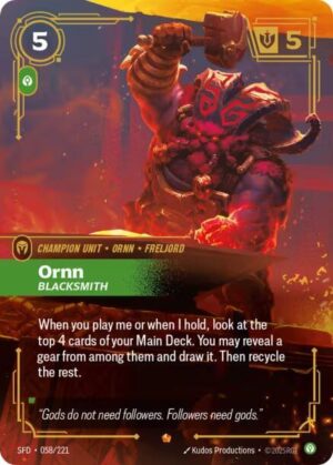 Ornn - Blacksmith - 058/221: Spiritforged