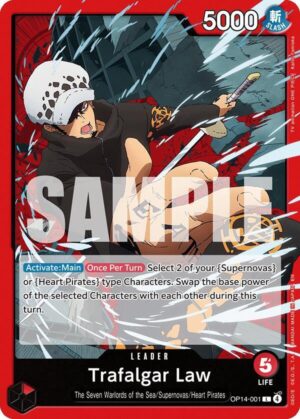 Trafalgar Law - OP14-001 - OP14-001: The Azure Sea's Seven