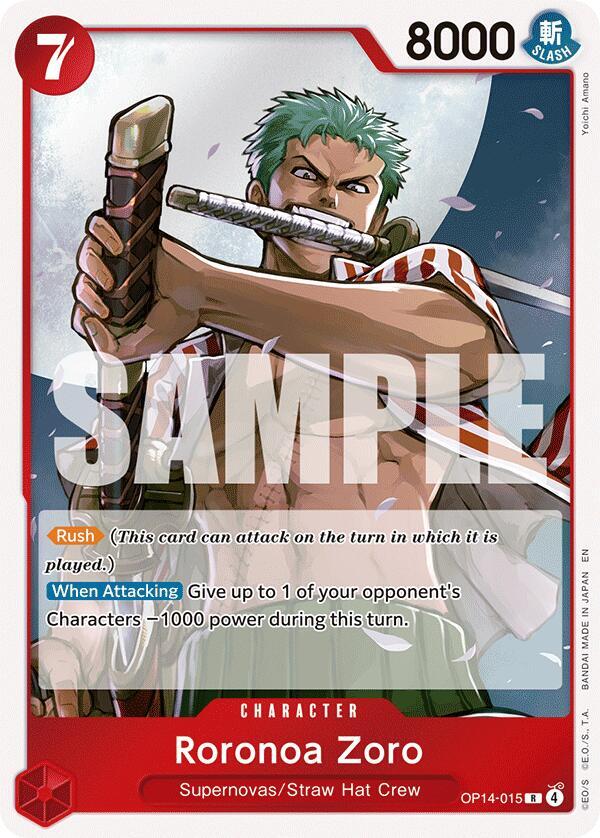 Roronoa Zoro - OP14-015 - OP14-015: The Azure Sea's Seven