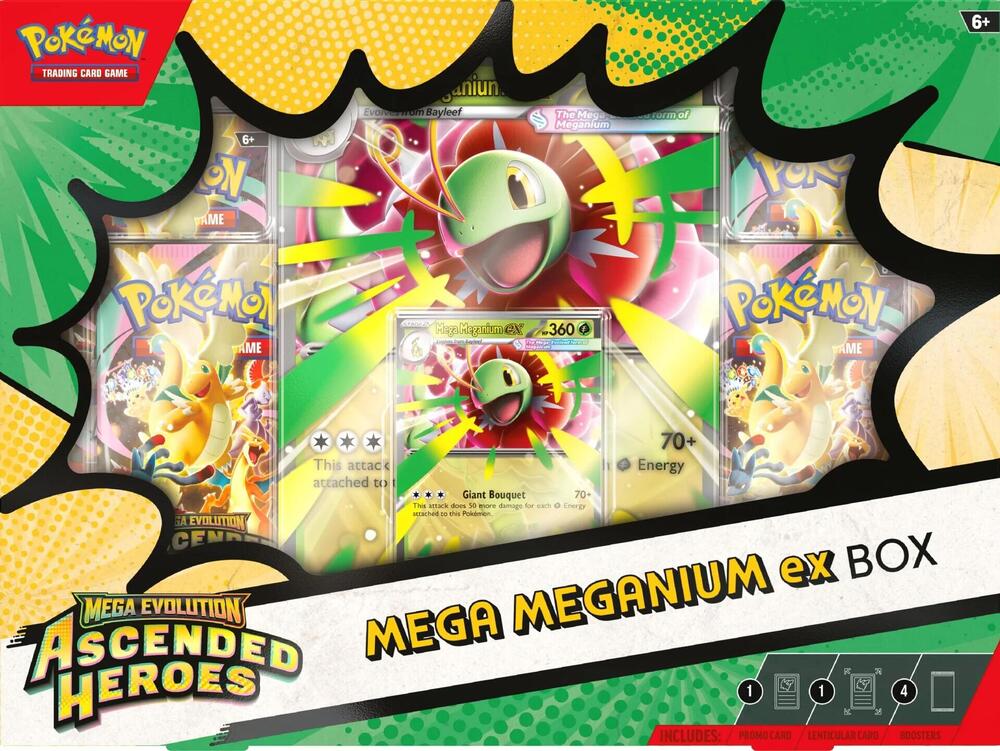 Ascended Heroes Mega Meganium ex Box: ME: Ascended Heroes
