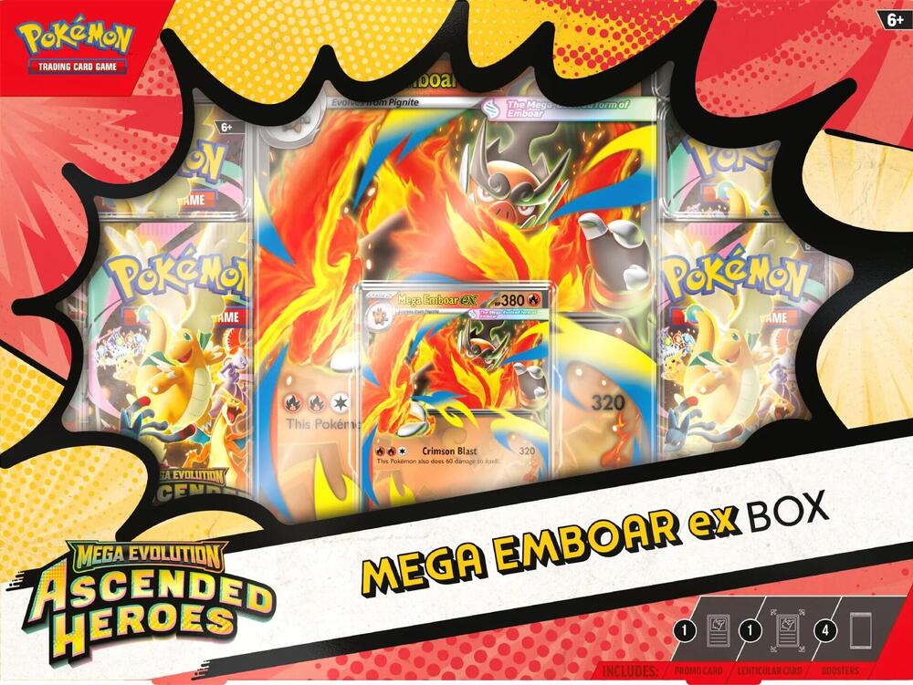 Ascended Heroes Mega Emboar ex Box: ME: Ascended Heroes