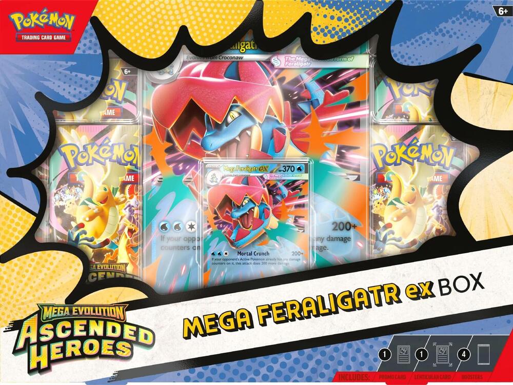 Ascended Heroes Mega Feraligatr ex Box: ME: Ascended Heroes
