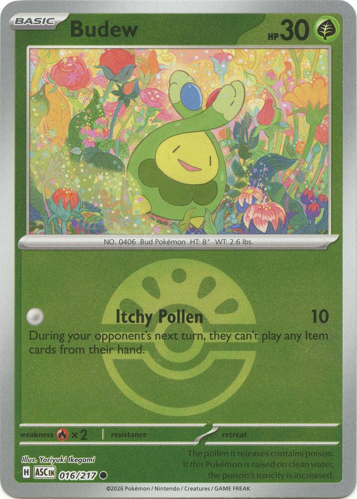 Budew - 016/217 (Friend Ball) - 016/217: ME: Ascended Heroes