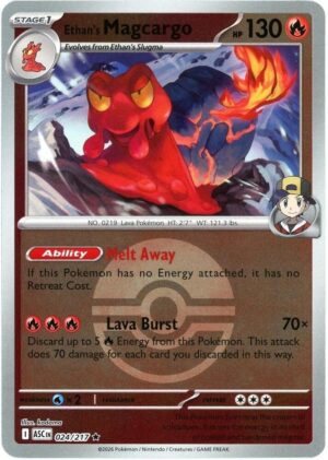 Ethan's Magcargo - 024/217 (Poke Ball) - 024/217: ME: Ascended Heroes