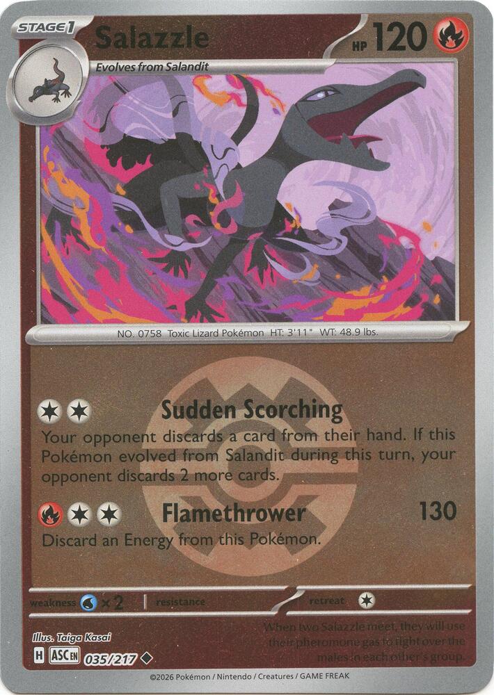 Salazzle - 035/217 (Quick Ball) - 035/217: ME: Ascended Heroes