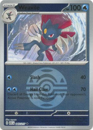 Weavile - 045/217 (Dusk Ball) - 045/217: ME: Ascended Heroes