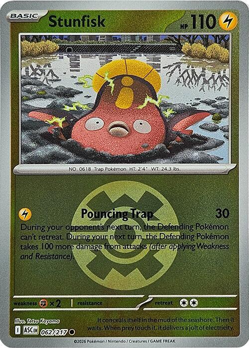 Stunfisk (Quick Ball) - 062/217: ME: Ascended Heroes