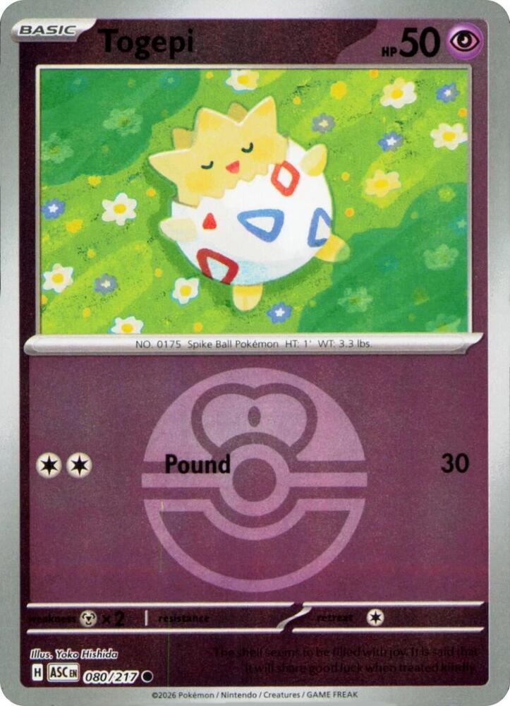Togepi (Love Ball) - 080/217: ME: Ascended Heroes