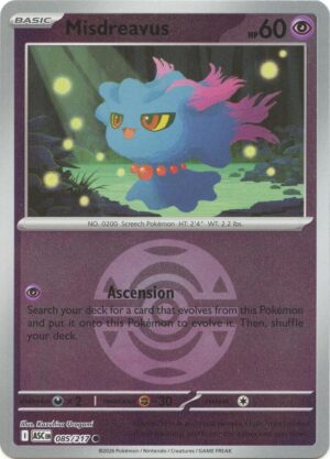 Misdreavus - 085/217 (Dusk Ball) - 085/217: ME: Ascended Heroes