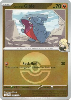 Cynthia's Gible (Poke Ball) - 109/217: ME: Ascended Heroes