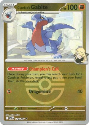 Cynthia's Gabite (Poke Ball) - 110/217: ME: Ascended Heroes