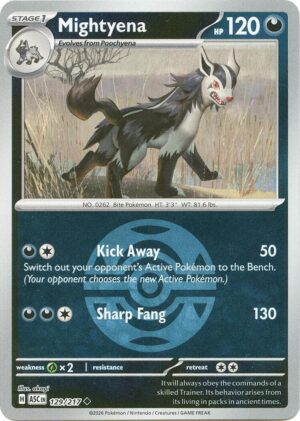 Mightyena - 129/217 (Dusk Ball) - 129/217: ME: Ascended Heroes
