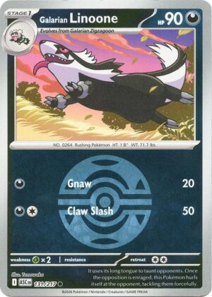 Galarian Linoone (Dusk Ball) - 131/217: ME: Ascended Heroes