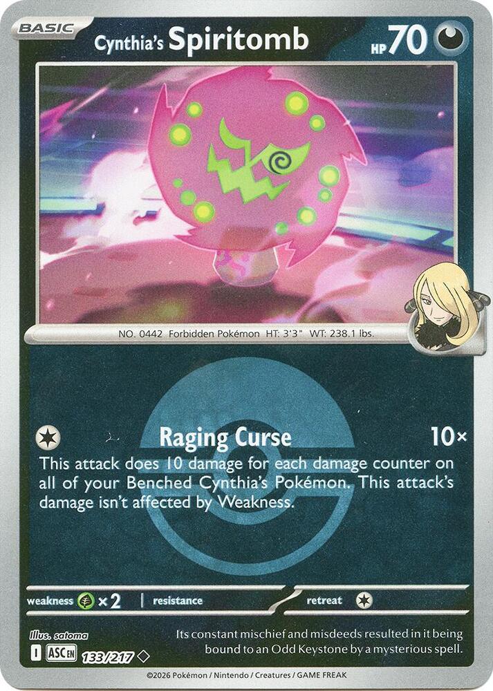 Cynthia's Spiritomb - 133/217 (Poke Ball) - 133/217: ME: Ascended Heroes