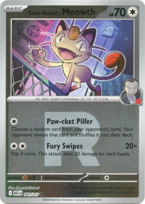 Team Rocket's Meowth (Team Rocket) - 161/217: ME: Ascended Heroes