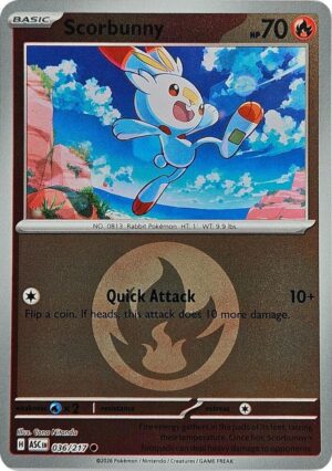 Scorbunny - 036/217 (Energy Symbol Pattern) - 036/217: ME: Ascended Heroes
