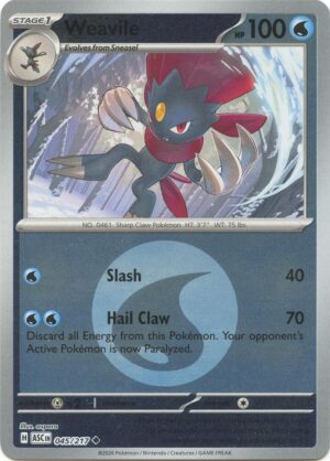 Weavile - 045/217 (Energy Symbol Pattern) - 045/217: ME: Ascended Heroes