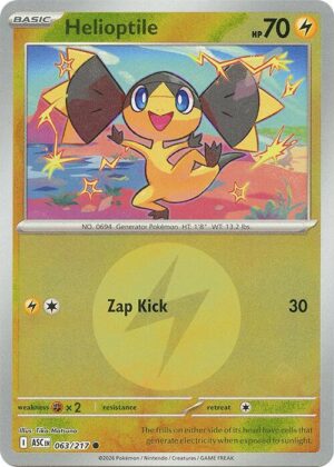 Helioptile (Energy Symbol Pattern) - 063/217: ME: Ascended Heroes