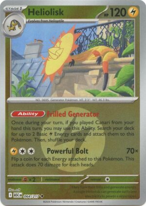 Heliolisk - 064/217 (Energy Symbol Pattern) - 064/217: ME: Ascended Heroes