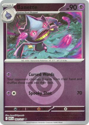 Banette - 091/217 (Energy Symbol Pattern) - 091/217: ME: Ascended Heroes