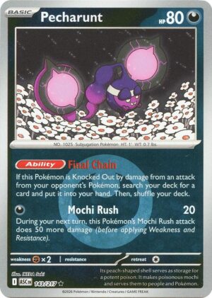 Pecharunt (Energy Symbol Pattern) - 143/217: ME: Ascended Heroes