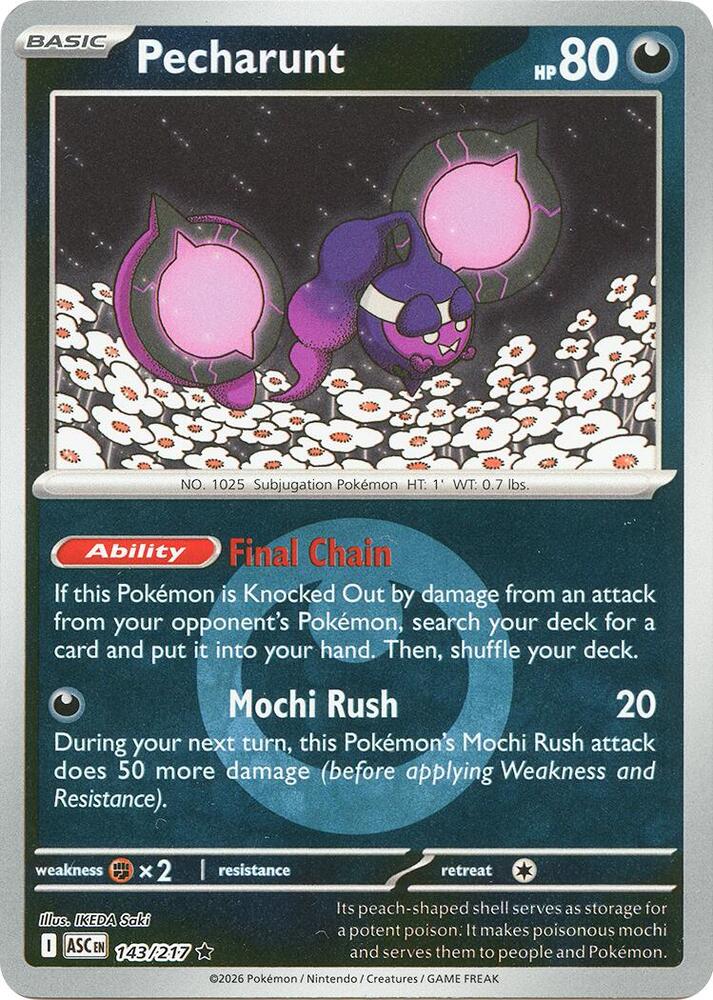 Pecharunt (Energy Symbol Pattern) - 143/217: ME: Ascended Heroes