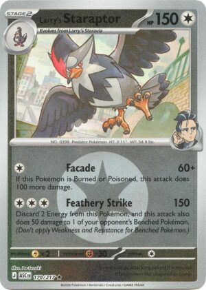 Larry's Staraptor - 170/217 (Energy Symbol Pattern) - 170/217: ME: Ascended Heroes