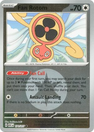 Fan Rotom - 171/217 (Energy Symbol Pattern) - 171/217: ME: Ascended Heroes