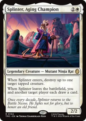 Splinter, Aging Champion - 104: Commander: Teenage Mutant Ninja Turtles