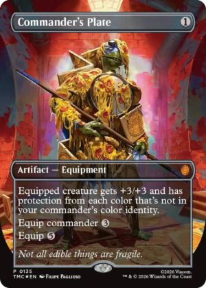 Commander's Plate (Borderless) - 135: Commander: Teenage Mutant Ninja Turtles